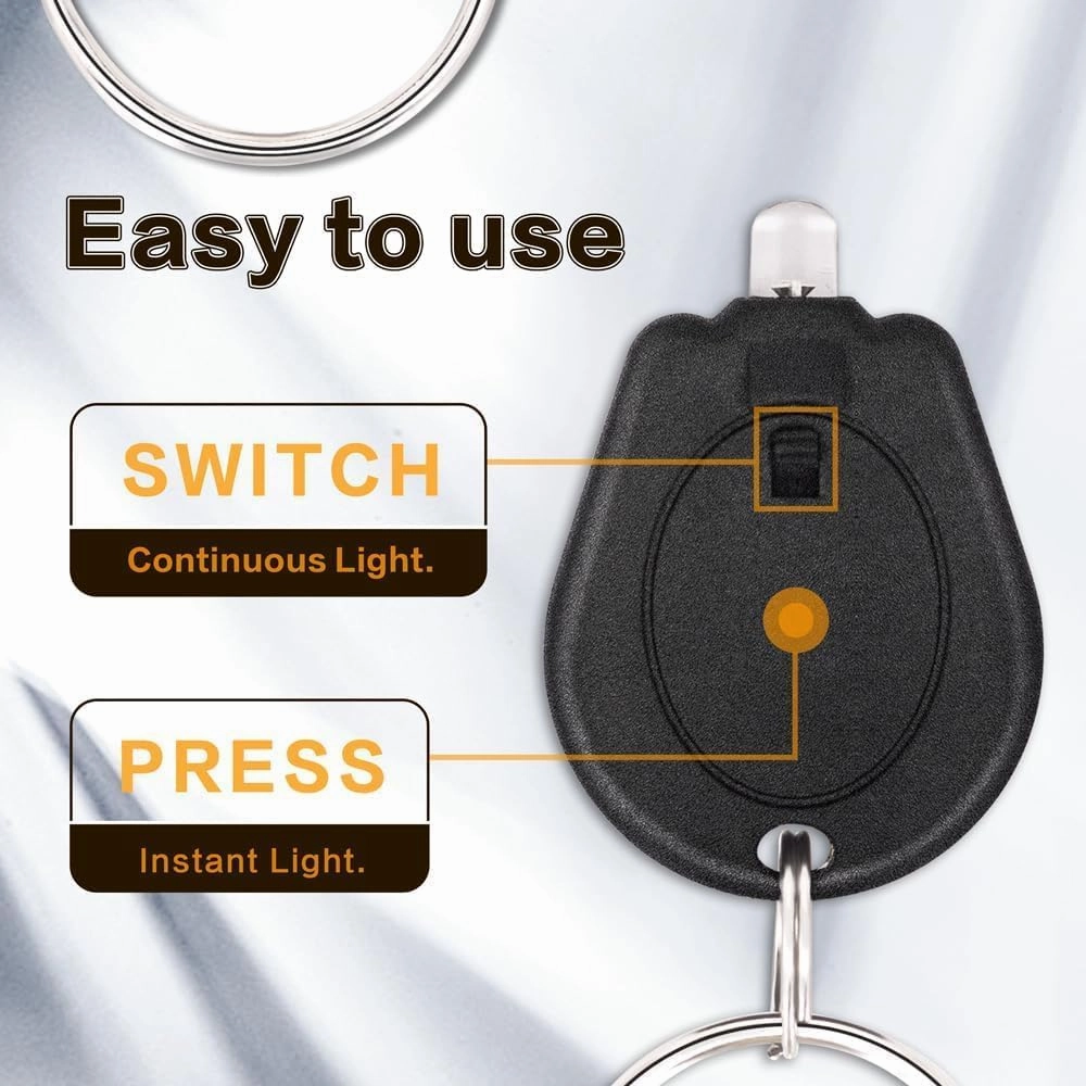 100 Pack Mini UV LED Keychain Flashlight, 395nm Ultraviolet Keychain Flashlight, UV Keychain Light Black Light for Detections-Black Shell