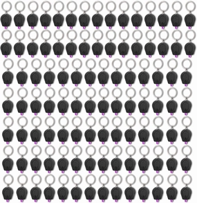 100 Pack Mini UV LED Keychain Flashlight, 395nm Ultraviolet Keychain Flashlight, UV Keychain Light Black Light for Detections-Black Shell