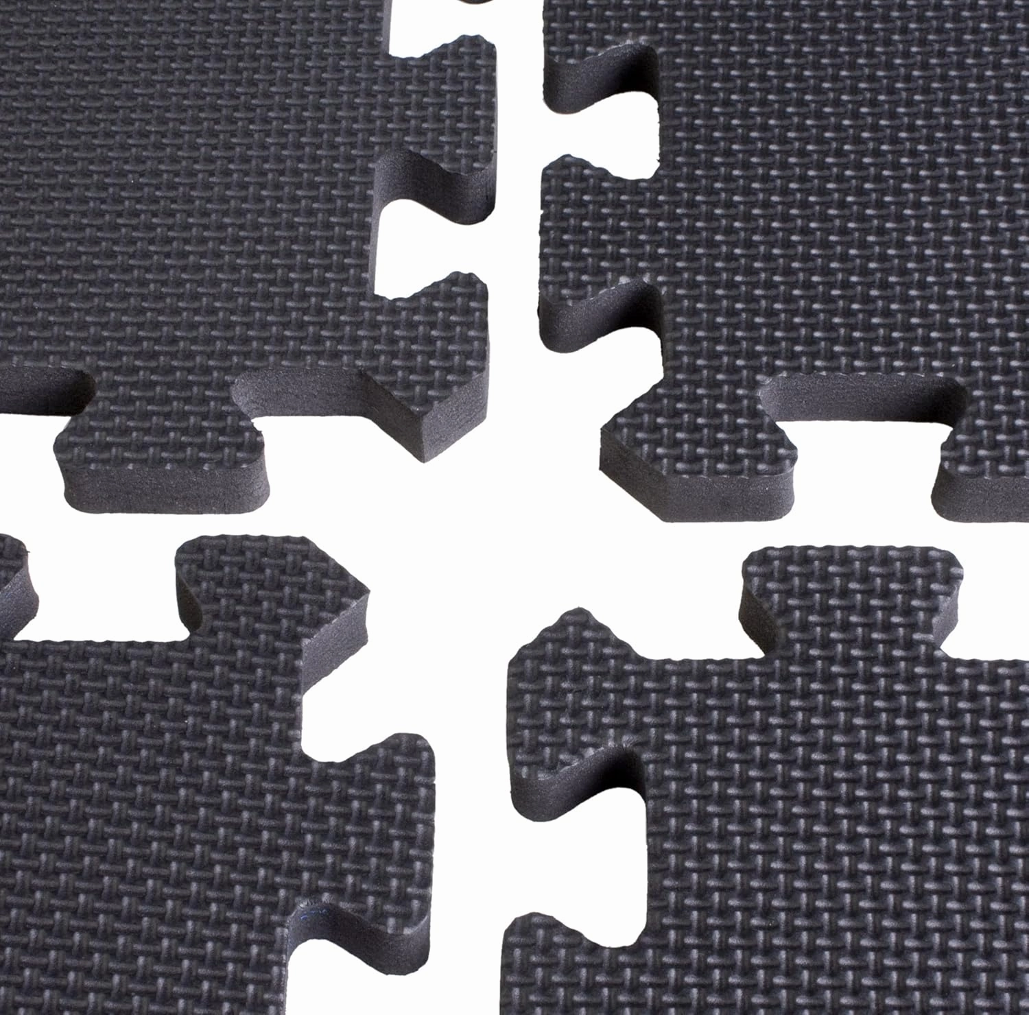 10' x 10' Interlocking Foam Mats for Floor, Anti-fatigue 2' x 2' Tiles are Perfect for Trade Shows - Black