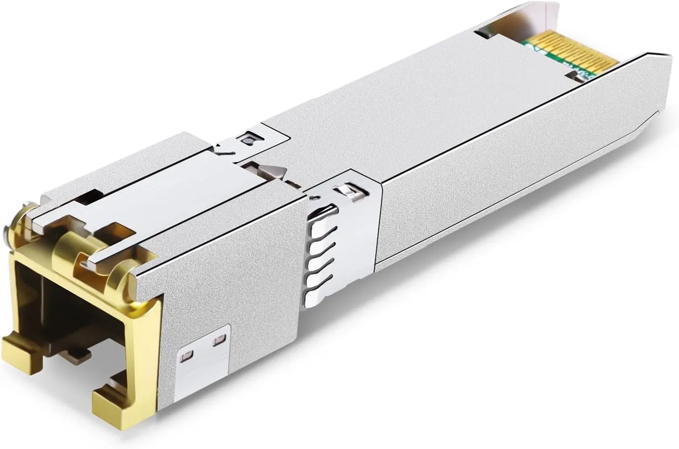 10GBASE-T SFP  to RJ45 Transceiver, 10G Ethernet Copper Module, Optical SFP RJ 45 10Gb T Mini-GBIC Compatible with Cisco SFP-10G-T-S, Ubiquiti UF-RJ45-10G, Mikrotik, Supermicro, Fortinet, up to 30m