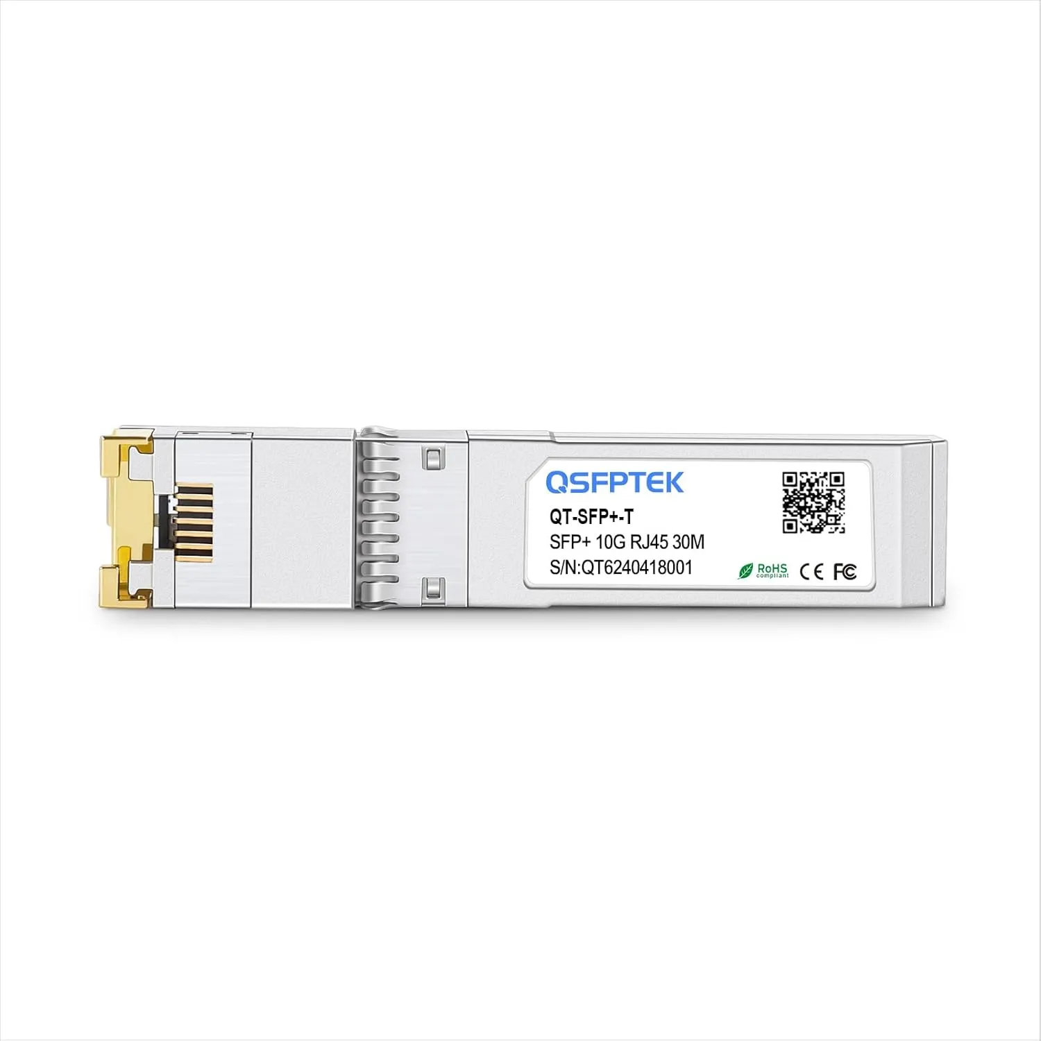 10GBASE-T SFP  to RJ45 Transceiver, 10G Ethernet Copper Module, Optical SFP RJ 45 10Gb T Mini-GBIC Compatible with Cisco SFP-10G-T-S, Ubiquiti UF-RJ45-10G, Mikrotik, Supermicro, Fortinet, up to 30m