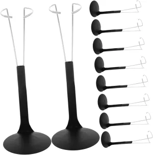 10pcs Adjustable Doll Display Stands Lightweight Metal Bracket for Scale Action Figures Collectibles Portable Support for Dolls Figurines Events