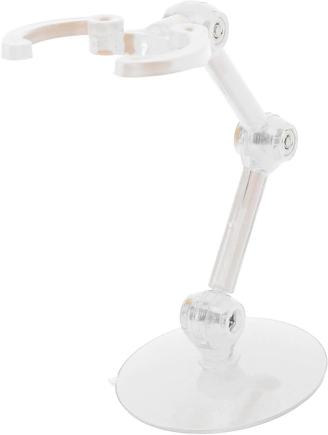 10pcs Plastic Action Figure Stand Kit Easy Assembly Mini Doll Display Holder Model Support (Transparent)