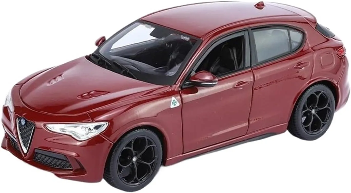 1:24 for Alfa Romeo Stelvi SUV Simulation Alloy Car Model Multifunctional Decorative Souvenirs Mini Simulation Toys