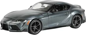 1:24 for Toyota GR Supra Alloy Sports Car Simulation Model Racing Vehicles Collection Souvenir Mini Simulation Toys(Gray)