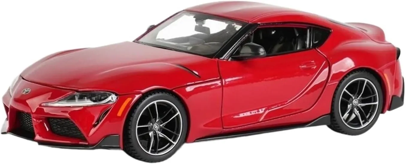 1:24 for Toyota GR Supra Alloy Sports Car Simulation Model Racing Vehicles Collection Souvenir Mini Simulation Toys(Gray)