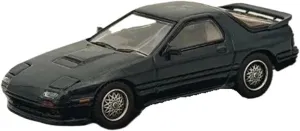 1:64 for Mazda RX-7 FC3S Infini Green Diecast Models Car Collection Souvenir Decoration Mini Simulation Toys