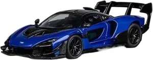 1:64 for Mclaren SennaGTR Supercar Blue Alloy Car Model Collection Display Decoration Souvenir Mini Simulation Toys