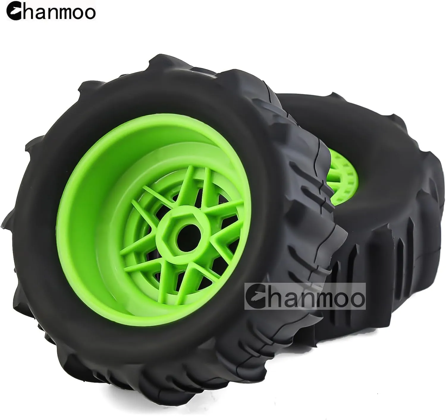 1/7 1/8 RC Short Course Truck Car Tires and Wheels Rims 17mm Hex Snow Sand Buggy Desert Tyres for 1:7 Or 1:8 Scale RC Off Road Truck Car TRAXXAS UDR 85086-4 ARRMA YK4072 DF7 4Pcs (B Black)