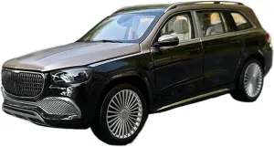 1:87 for GLS600 Static Alloy Simulation Car Model Collection Ornaments Souvenir Mini Simulation Toys(Black)