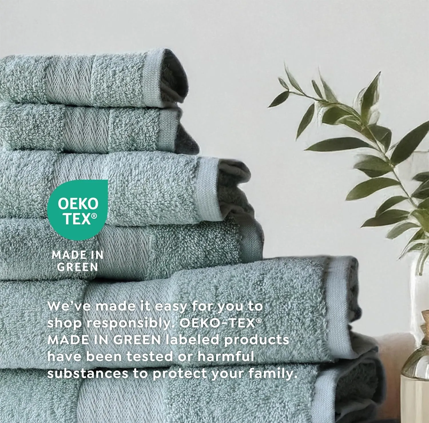 1888 Mills 8 Pack Premium Washcloth Set, True Classics Premium Cotton Blend, Super Soft and Highly Absorbent Washcloths for Bathroom, Hotels, Spa and Gym, Blue