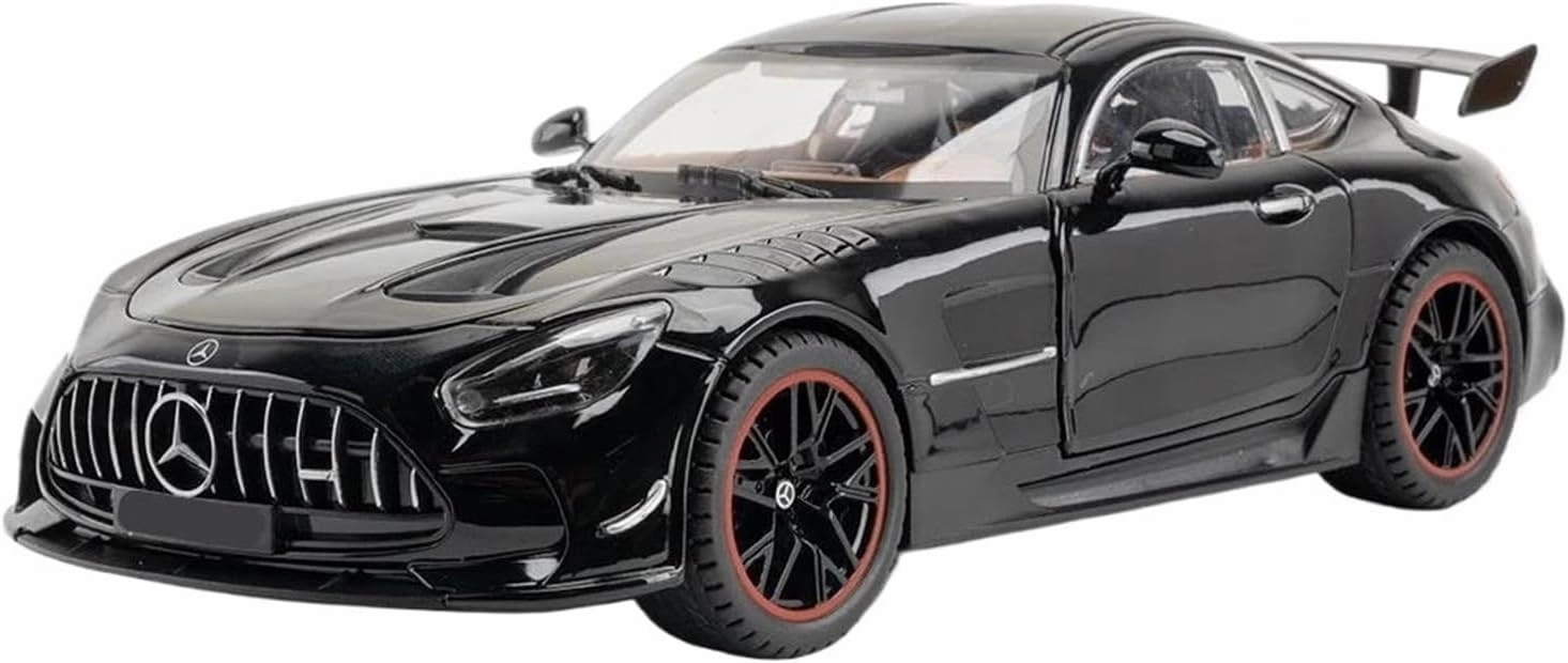 1 18 for Benz-GT GTR Alloy Racing Car Model Diecast Metal Sports Car Model Enthusiasts Simulation Collectibles Simulation Vehicle Playset(Black)
