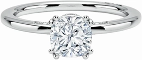 1CT-3CT Cushion Cut Moissanite Wedding Bridal Ring Tacori Classic Solitaire Engagement Rings For Women/Valentine's Day Gift, Anniversary Promise Ring