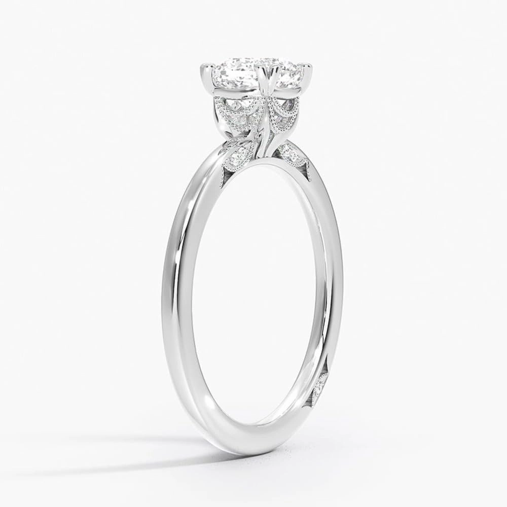 1CT-3CT Cushion Cut Moissanite Wedding Bridal Ring Tacori Classic Solitaire Engagement Rings For Women/Valentine's Day Gift, Anniversary Promise Ring