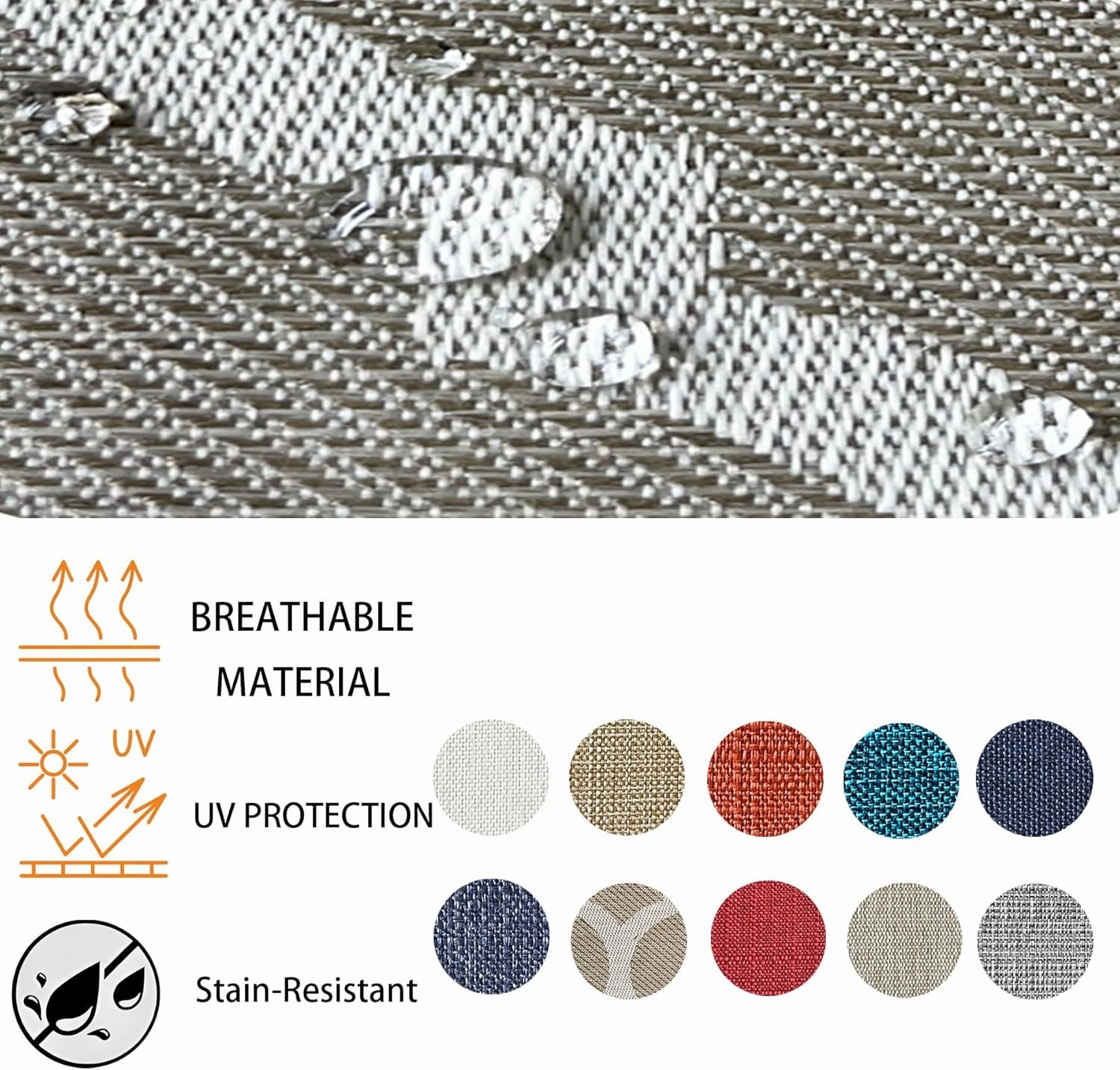 24x24 inch Outdoor/Indoor Deep Seat Patio Cushions Set of 2 Resilient Foam Filling Water Repellent Stain-Resistant UV Resistant Weather Resistant Deep Seat Bottom Toffee Trellis