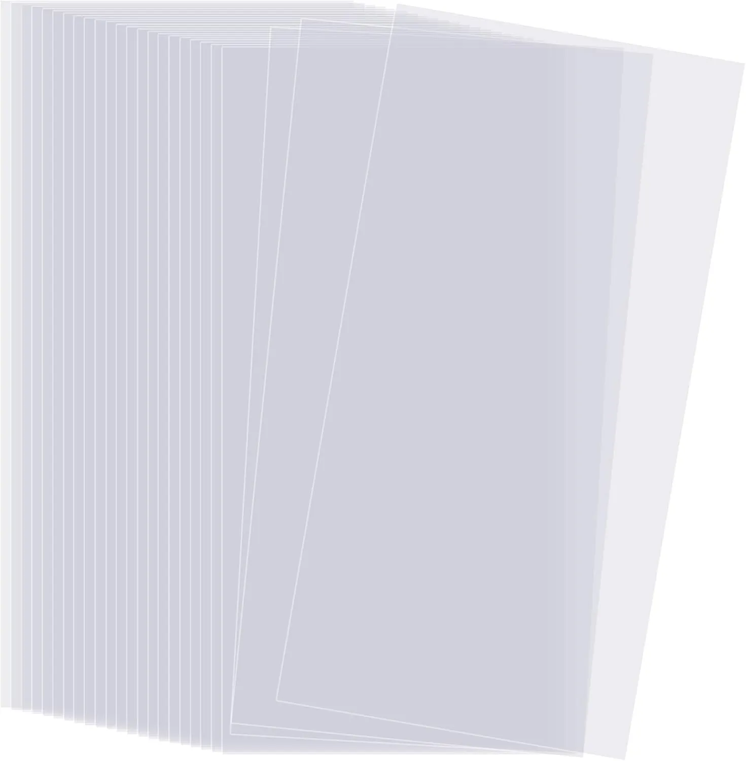 25 Pack 6 Mil Clear Mylar Sheet,12 x 24 Inch Plastic Blank Stencil, Stencil Template Material for Making Your Own Stencils