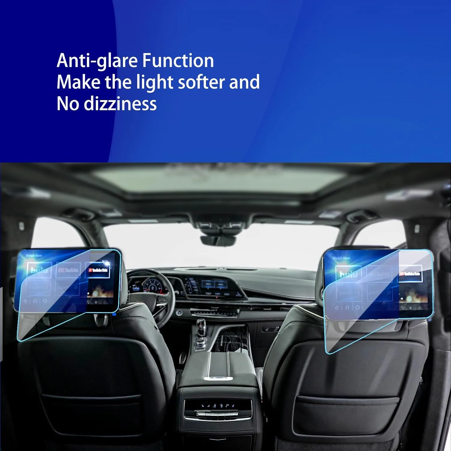 2Pack for 2024 2025 Escalade Screen Protector 2021 2022 2023 2024 Cadillac Escalade/Escalade-V Accessories Rear Seat TV Dual 12.6-inch Soft Screen Protector 2024 Cadillac Escalade