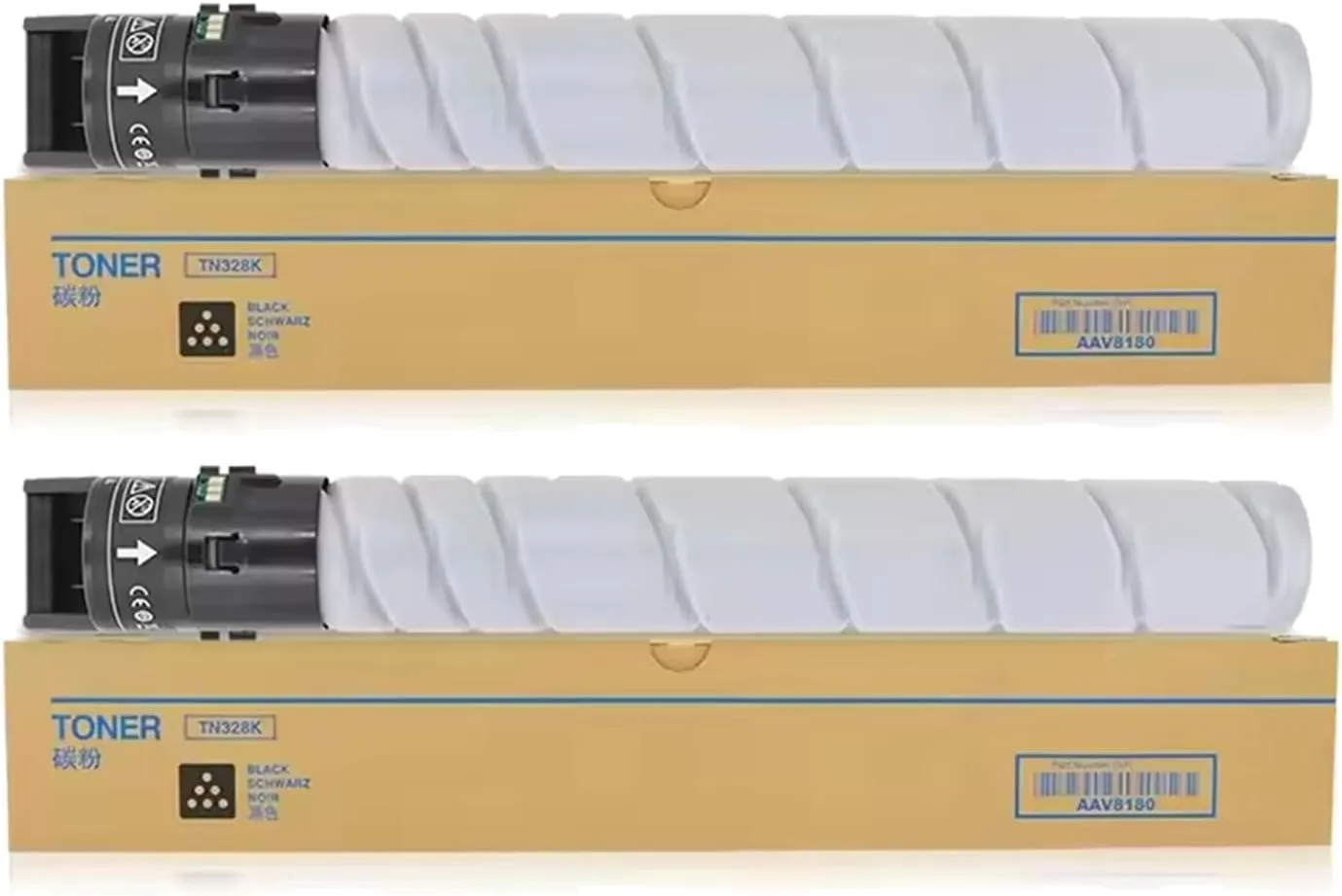 2PK TN328 TN-328 Black Toner Cartridge TN328K AAV8130 AV8150 Replacement for Konica Minolta Bizhub 300i 360i 250i7130i 550i 650i 450i 750i C361i c251i c301i C451i Printers