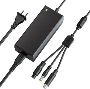(3 in 1) 42V 2A Electric Scooter Universal Replacement Charger with 5.5mm*2.5mm/8mm 3-Prong/8mm RCA,for 36V E-Bike Lithium Battery,Compatible with Jetson,Gotrax,Hiboy,Segway,Swagtron,Xiaomi