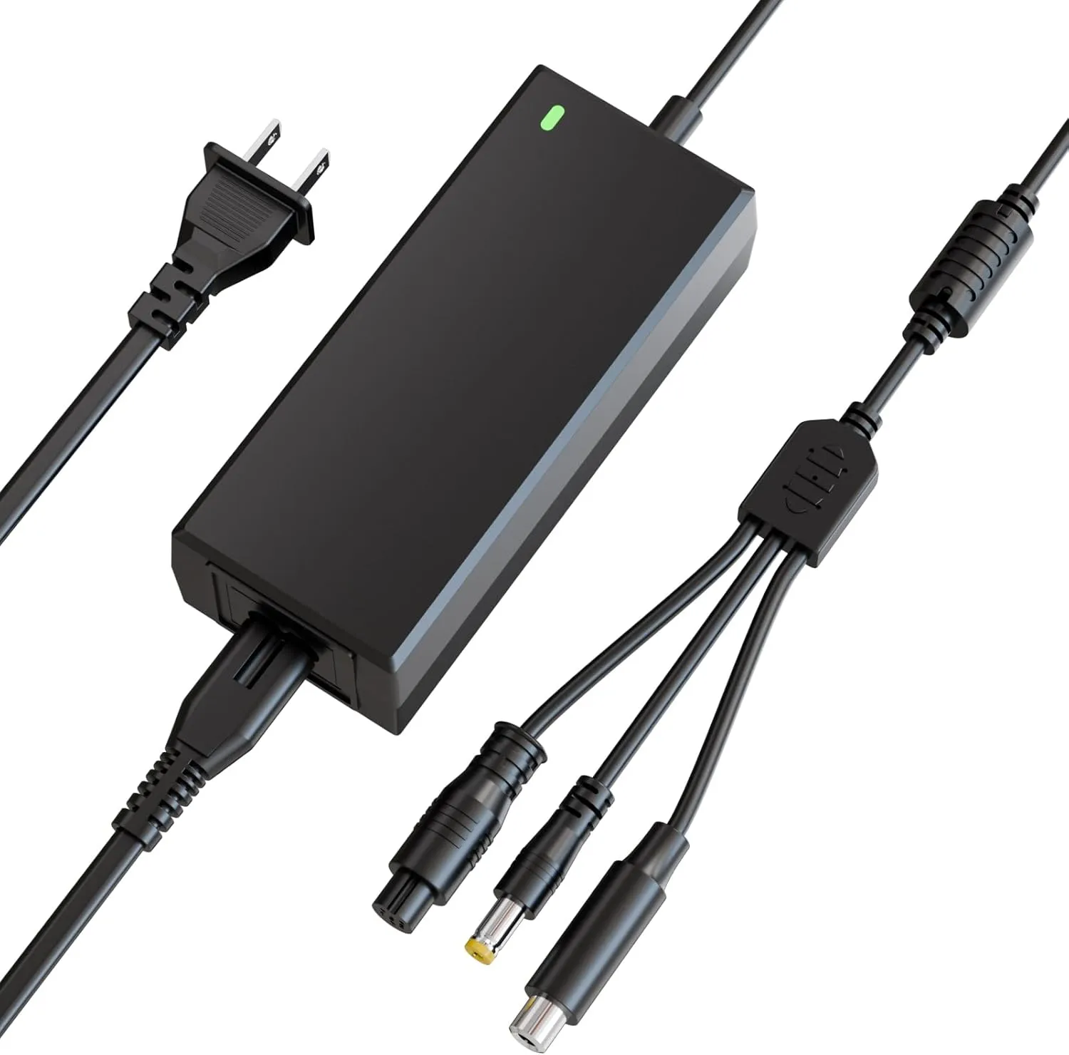 (3 in 1) 42V 2A Electric Scooter Universal Replacement Charger with 5.5mm*2.5mm/8mm 3-Prong/8mm RCA,for 36V E-Bike Lithium Battery,Compatible with Jetson,Gotrax,Hiboy,Segway,Swagtron,Xiaomi
