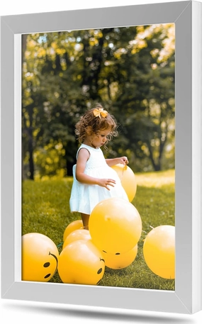 32x45 White Picture Frame Acrylic Plexiglass Wall Hanging | 45x32 Artwork Poster Photo Print | Livingroom Office Framing