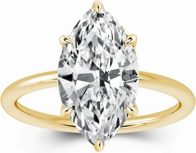 3.5CT Marquise Cut Engagement Ring,Simulated Diamond Ring,925 Sterling Silver 18K Yellow/White Gold Plated Promise Ring