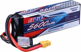 3S Lipo Battery 5600mAh 11.1V 70C Soft Pack with XT60 Connector for RC Car Truck Tank Boat Racing Hobby