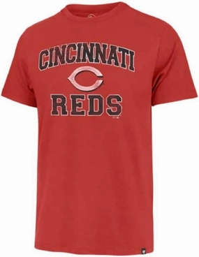 47 MLB Men's Union Arch Franklin Team Color Primary Logo Word Mark Short Sleeve T-Shirt