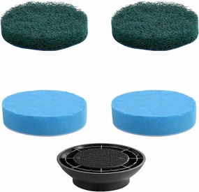 4 Pack Foam Scrubber and Scouring Pad for Glass, Floor Cleaning, Compatible with kHelfer & LyriFine Electric Spin Scrubber