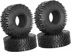 4 Pieces 1/10 RC Wheels and Tires Replacement RC Accessory RC Car Accessories Climbing Car Tires for SCX10 Accessories RC Car