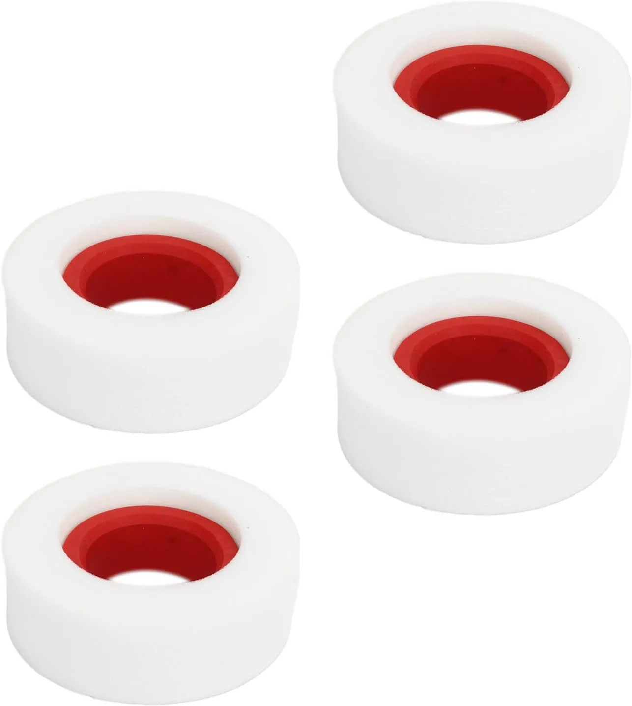 4Pcs .9 Inches Tire Foam Liner for /10/8 RC Cars - Enhanced Grip and Stability for Optimal Performance (Red)