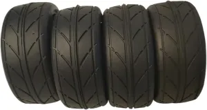4pcs Soft Rubber Tread 1/10 Scale Tires Compatible with RC Drift Racing Cars Compatible with TT01 TT02 Upgrade