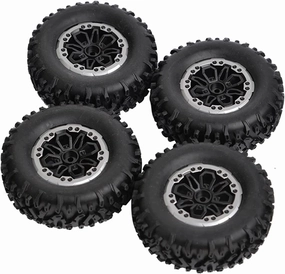 4pcs 64mm Soft Tire Wheel for MN D90 MN98 MN99S for WPL C14 C24 C34 B14 B24 for LDRC P06 LD1297 LD1299 RC Car Upgrade Parts