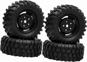 4Pcs RC Crawler Tires 1.9 inch Tires 1:10 Sturdy DIY Modified Lightweight Soft Climbing for SCX10 W210 Accessory Parts
