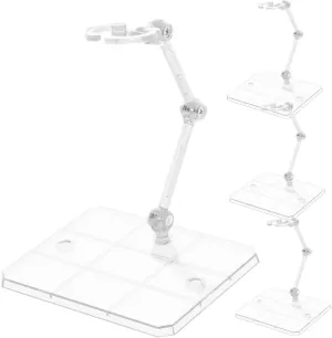 4sets Adjustable Figure Holder for Display 4-pack Action Figure Stands Plastic Toy Figurine Display Rack 4pcs*4