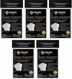 500 Penny Card Sleeves - Card Protector Sleeves, Exact fit Clear Card Sleeves for Pokémon and MTG, Soft Card Protectors for Trading Cards, Game Cards and Sports Cards - 2-5/8 x 3-5/8''