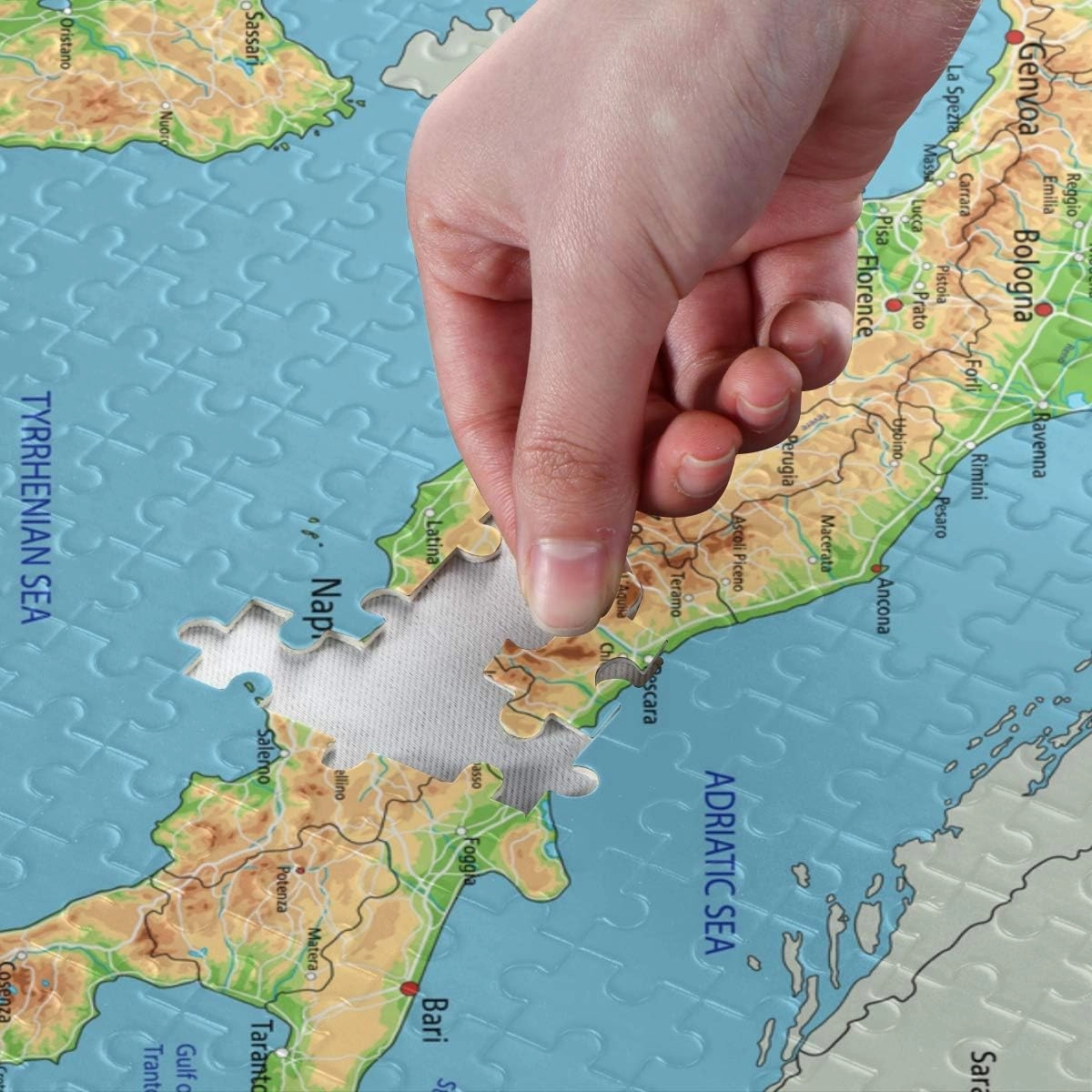 500 Piece Jigsaw Puzzles for Adults Italy Physical Map Puzzles Educational Games Brain Challenge Home Decoration Jigsaw Puzzles 500 Pieces for Youth Children Family Games Toy Best Gift