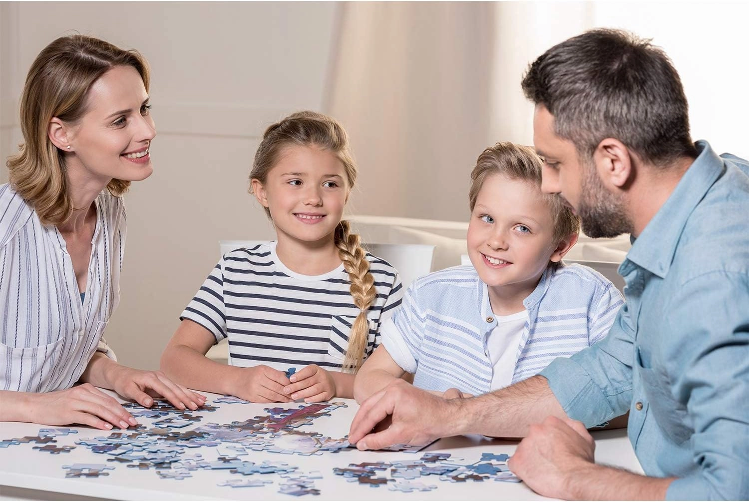 500 Pieces Puzzles for Adults Fishing Village at Dusk -Jigsaw Puzzle for Adults Challenging Puzzle Perfect for Game Nights