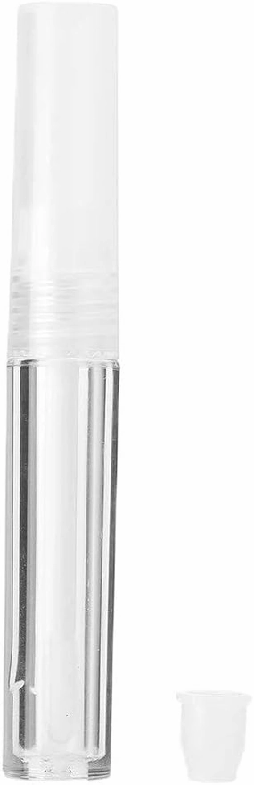 50pcs 1.3ml Transparent Mini Lip Gloss Tubes with Brush, PE Material Cosmetic Lipstick Containers for Mixing Lip Gloss Samples, Travel and Daily Use