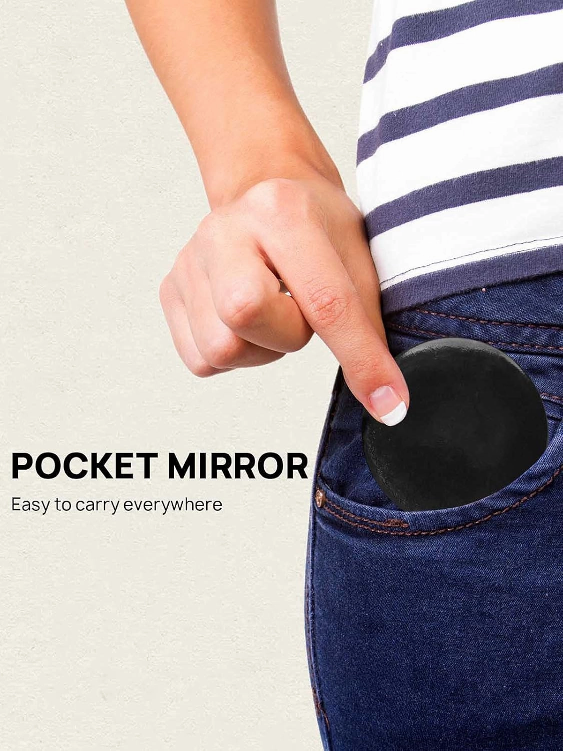72 Pcs Compact Small Makeup Mirror Bulk, Mini Travel Pocket Mirror for Purse Women Gift Favor (Round, White)