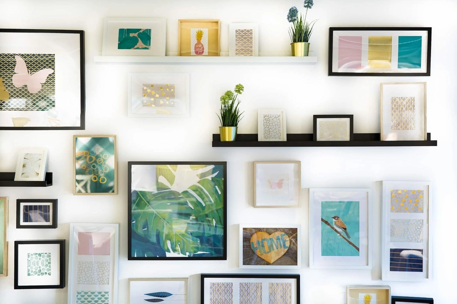 7x11 Black Picture Frame Real Glass Wall Hanging | 11x7 Living Room Artwork Poster Photo Print