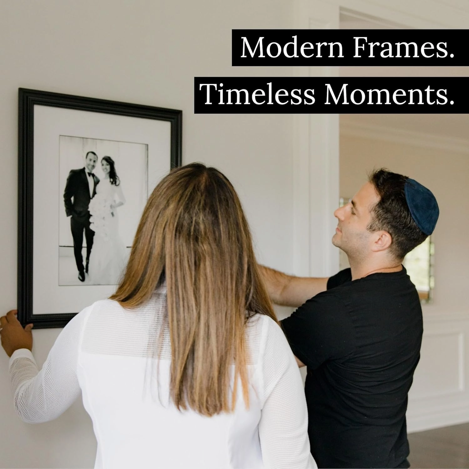 7x11 Black Picture Frame Real Glass Wall Hanging | 11x7 Living Room Artwork Poster Photo Print
