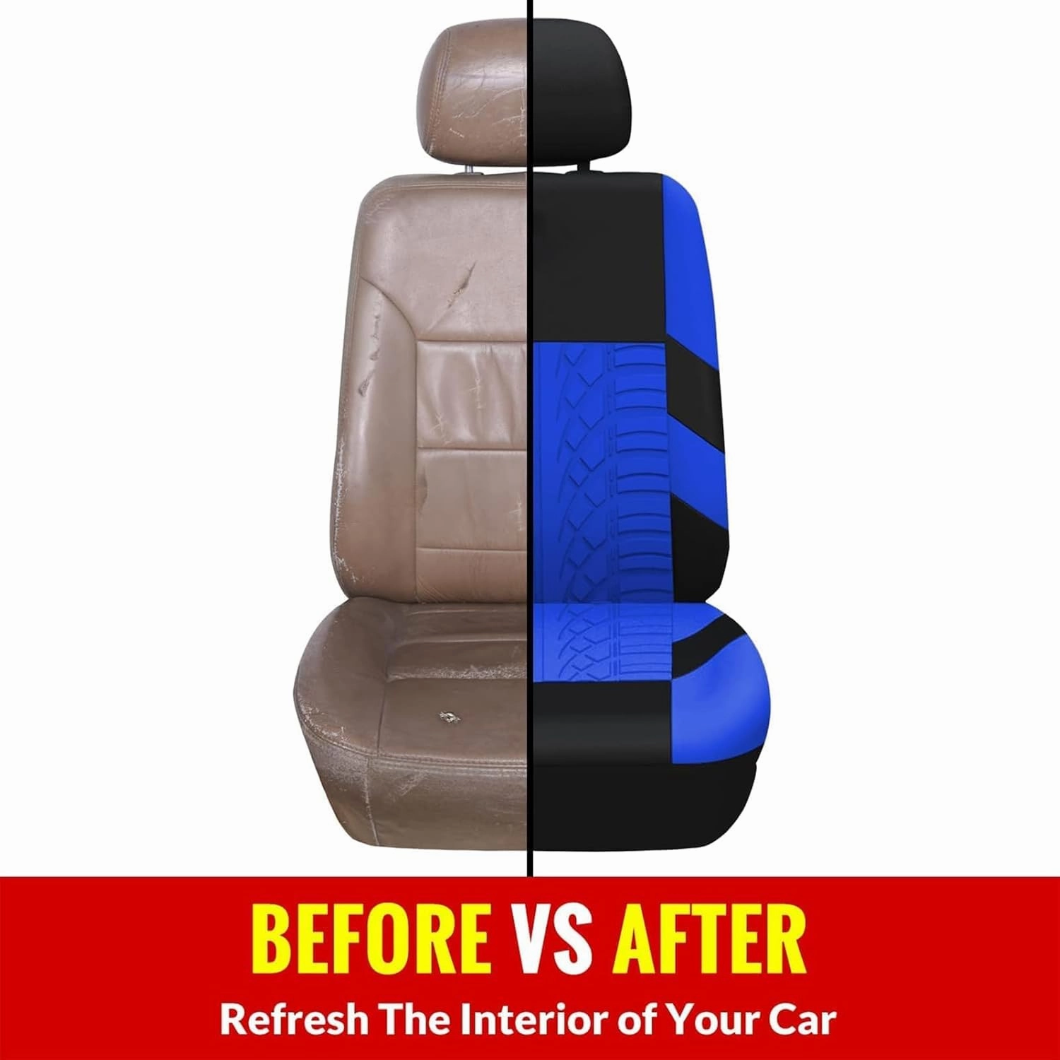 9pcs Car Seat Covers for Nissan Qashqai J11 Visia/Acenta/N-Connecta/N-Vision/Tekna, Cloth Car Seat Cushion Full Set Breathable Washable Front Rear Protectors Accessories,Blue