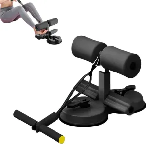 Ab Training Auxiliary Device, 2025 New Portable Adjustable Sit up Core Exercise Equipment, Three Levels of Height Adjustment, Double Suction Cups, Multi-functional Workout Ab Machine for Home Gym