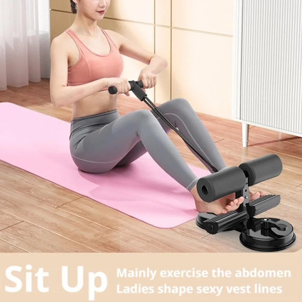 Ab Training Auxiliary Device, 2025 New Portable Adjustable Sit up Core Exercise Equipment, Three Levels of Height Adjustment, Double Suction Cups, Multi-functional Workout Ab Machine for Home Gym