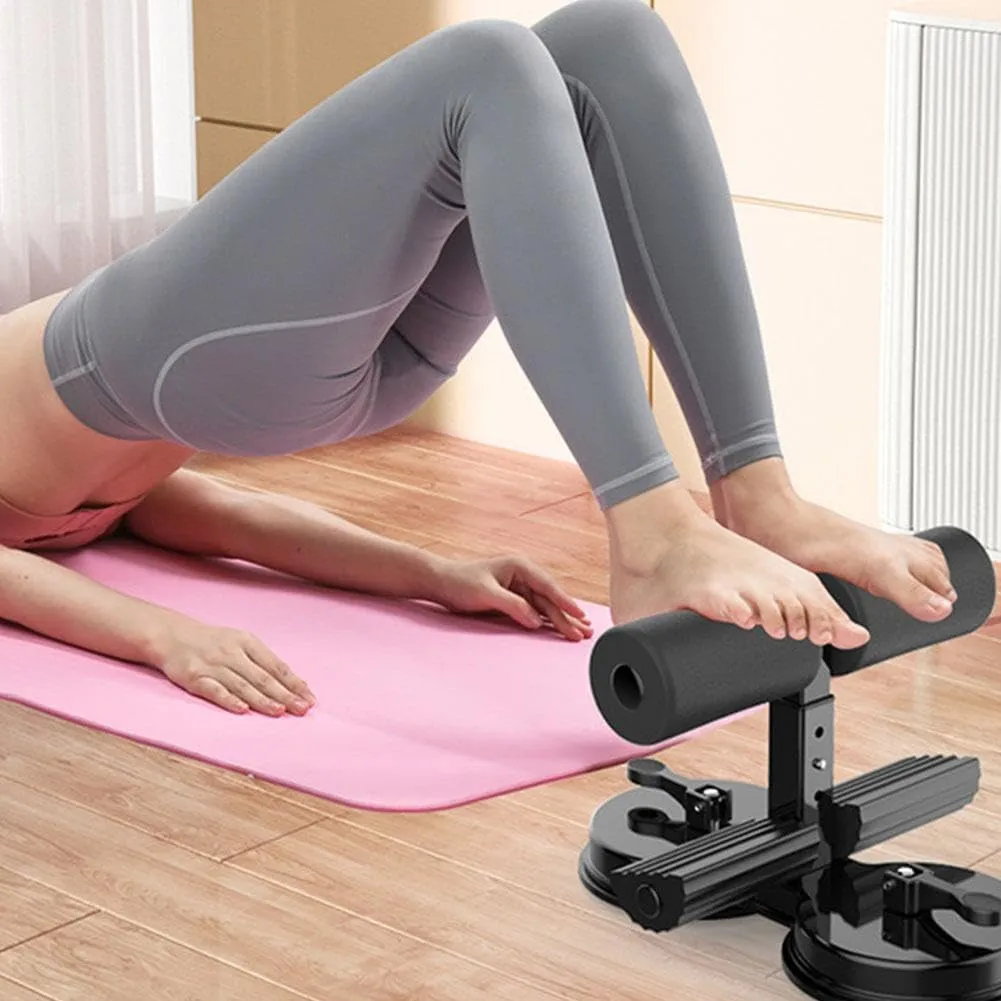 Ab Training Auxiliary Device, 2025 New Portable Adjustable Sit up Core Exercise Equipment, Three Levels of Height Adjustment, Double Suction Cups, Multi-functional Workout Ab Machine for Home Gym