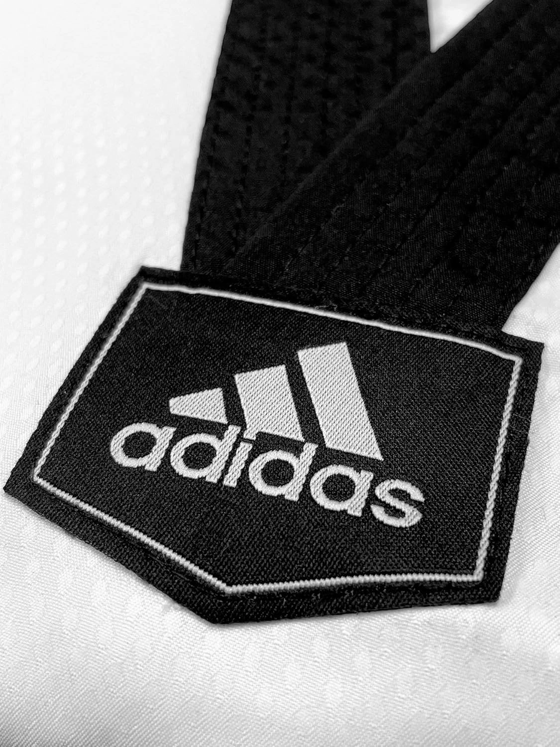 adidas Eco Fighter 3 Taekwondo Black V-Neck Ultralight Sparring Uniform w/ 3 Stripes - 100% Polyester