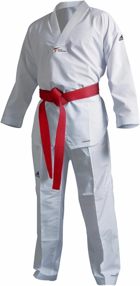 adidas Eco Fighter Taekwondo Dobok Uniform WT Approved 100% Polyester Ultralight