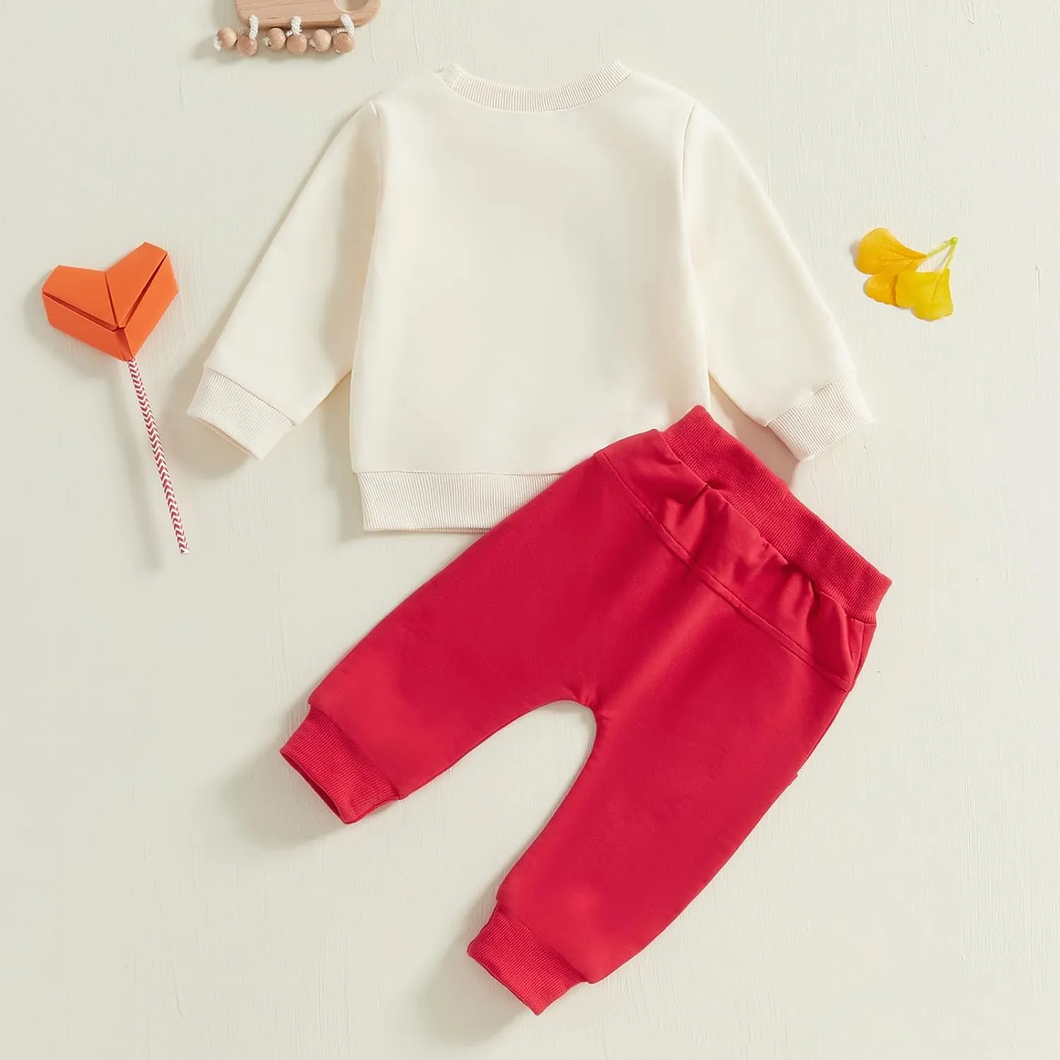 Adobabirl Toddler Baby Halloween Outfit Boy Girl Pumpkin Patch Crew Sweatshirt and Pants Set Halloween Fall Baby Clothes