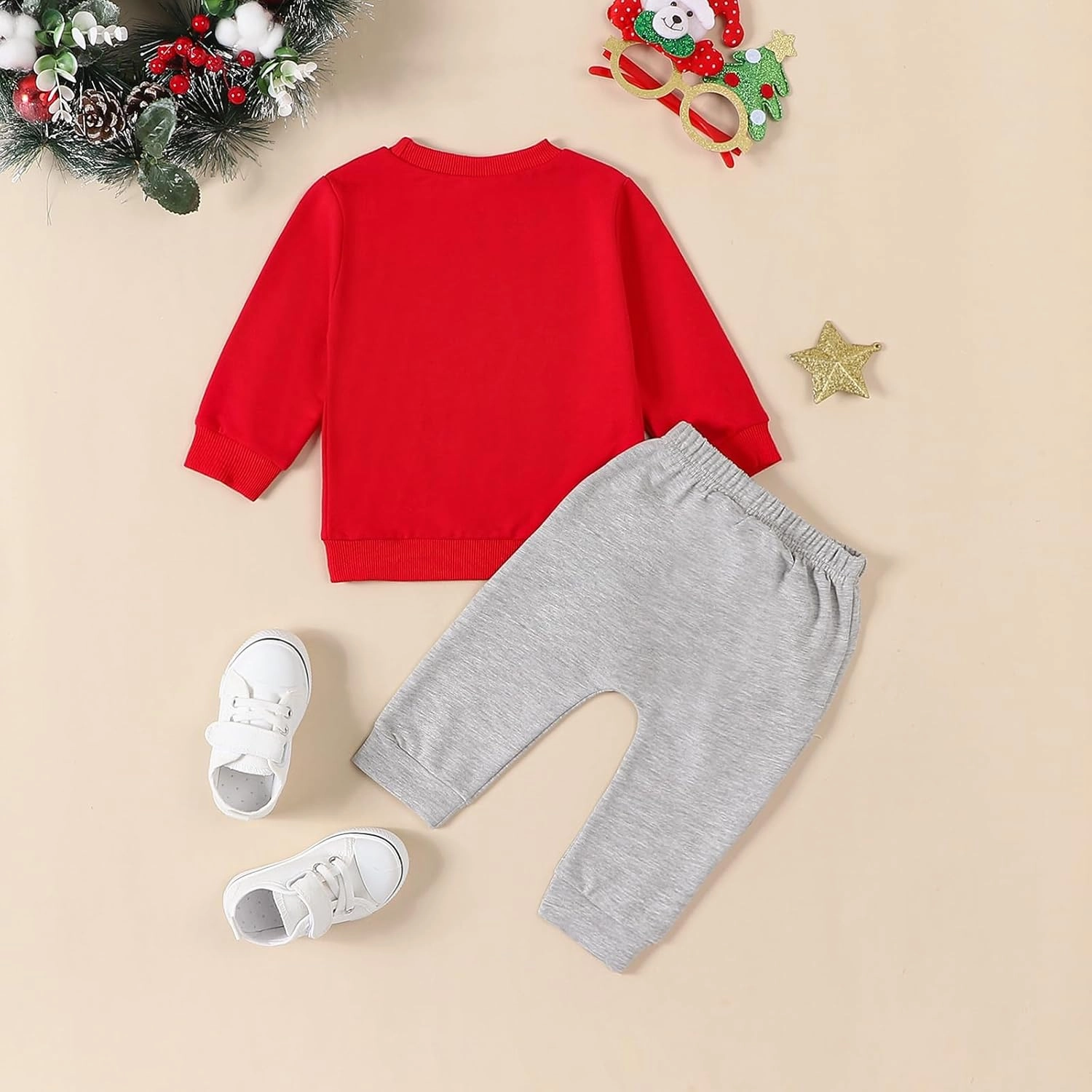 Adobabirl Toddler Baby Halloween Outfit Boy Girl Pumpkin Patch Crew Sweatshirt and Pants Set Halloween Fall Baby Clothes